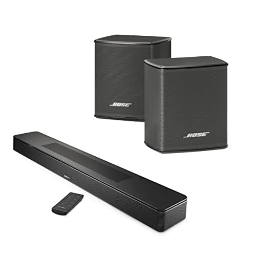 Bose Smart Soundbar 600 with Wireless Surround Speakers, Black - Dolby