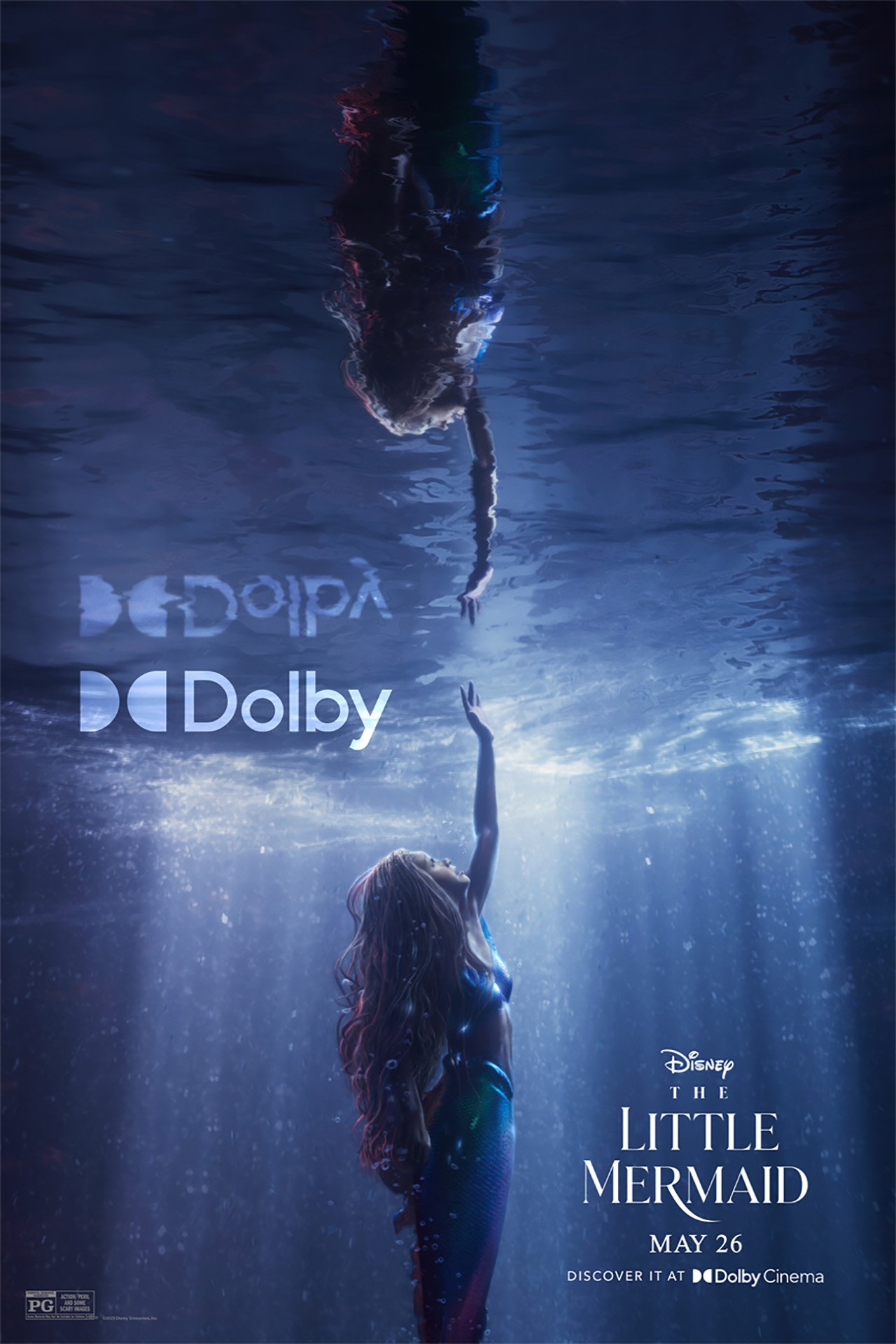 Little Mermaid Live Action Ariel Halle Bailey Disney Poster Print